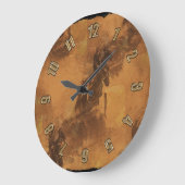 Ik woon in Barrel Race - Rodeo Event Large Clock Grote Klok (Hoek)