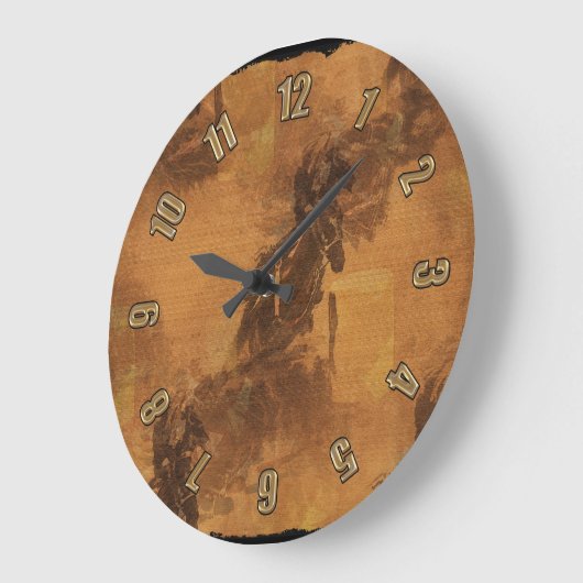 Ik woon in Barrel Race - Rodeo Event Large Clock Grote Klok (Hoek)