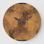 Ik woon in Barrel Race - Rodeo Event Large Clock Grote Klok (Voorkant)