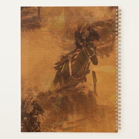 Ik woon in Barrel Race - Rodeo Event Planner (Achterkant)