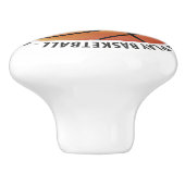 Ik woon in Basketball | Sport Gifts Keramische Knop (Zijkant)