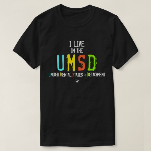 Ik woon in de Verenigde Staten van Detachment T-shirt (Design voorkant)