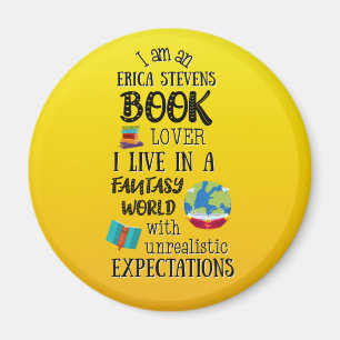 Ik woon in een Erica Stevens Fantasy Book World Magneet