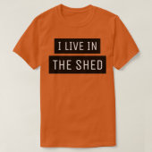 Ik woon in het bed t-shirt (Design voorkant)