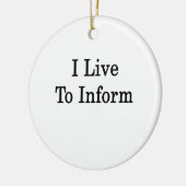 Ik woon in informatie keramisch ornament (Links)