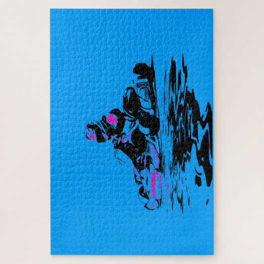 Ik woon in Kart - Go Kart Racer Jigzaag Puzzle Legpuzzel (Verticaal)