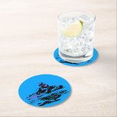 Ik woon in Kart - Go Kart Racer Ronde Kartonnen Onderzetter (Insitu)