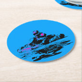 Ik woon in Kart - Go Kart Racer Ronde Kartonnen Onderzetter (Gebogen)