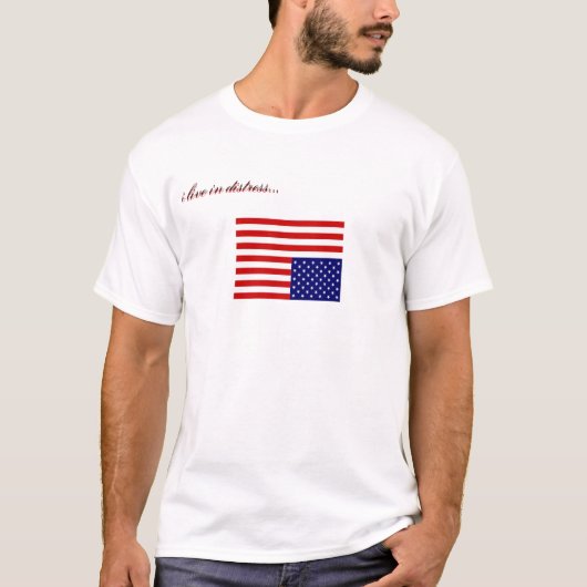 Ik woon in nood... t-shirt (Voorkant)