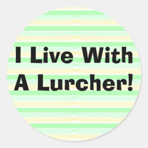 Ik woon met een Lurcher Sticker