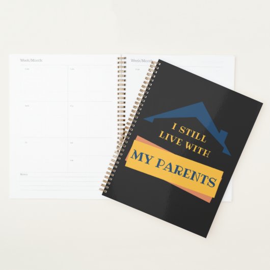 Ik woon nog steeds bij mijn ouders Adult Funny Quo Planner (Display)