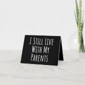 ik woon nog steeds bij mijn ouders notitiekaartje (Voorkant)