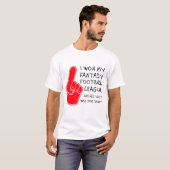 Ik woon op Fantasy Football T-shirt (Voorkant volledig)