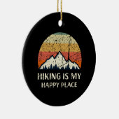 Ik woon op mijn gelukkige plek keramisch ornament (Rechts)