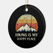 Ik woon op mijn gelukkige plek keramisch ornament (Links)