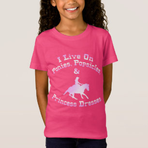 Ik woon op Ponies, Popsicles & Princess Dresses T-shirt