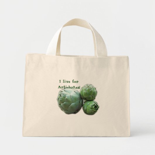 Ik woon voor Artichokes. canvas tas (Voorkant)