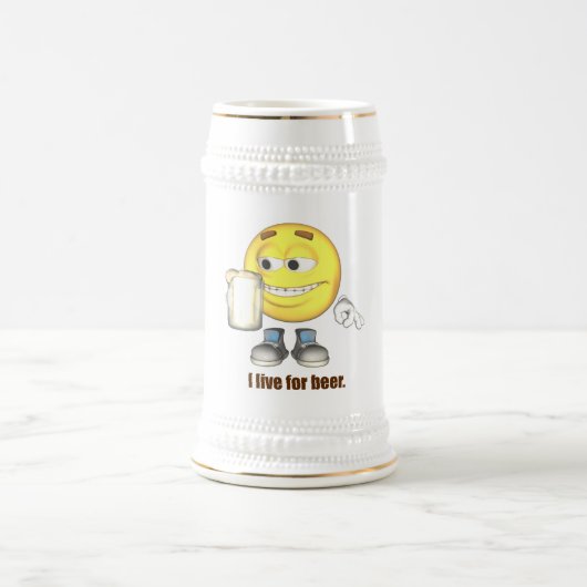 Ik woon voor Beer Stein Bierpul (Center)