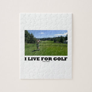Ik woon voor Golf (Golfer op Golfcursus) Legpuzzel
