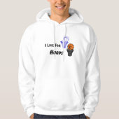 Ik woon voor Hoops Mannen Hoodie (Voorkant)