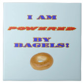 Ik word aangedreven door Bagels Tegeltje (Voorkant)