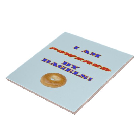 Ik word aangedreven door Bagels Tegeltje (Zijkant)