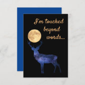 Ik word aangeraakt door woorden bedankkaart (Voorkant / Achterkant)