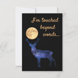 Ik word aangeraakt door woorden bedankkaart