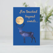 Ik word aangeraakt door woorden bedankkaart (Staand voorkant)