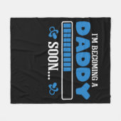 Ik word al snel een papa die vader wordt fleece deken (Voorkant (Horizontaal))