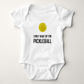 Ik word alleen wakker voor Pickleball Romper (Voorkant)