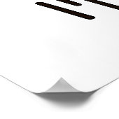 Ik word Bac Cute Biology Bacteria Pun Poster (Hoek)