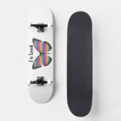 Ik word bemind Vlinder Skateboard (Voorkant)
