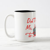 Ik word betaald om mensen te schieten. tweekleurige koffiemok (Links)