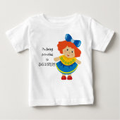Ik word bevorderd tot Big Sister Baby Tshirt (Voorkant)