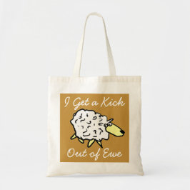 "Ik word blij van ooien" Schapen Projecttas Tote Bag