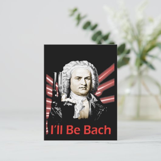 Ik word Briefkaart van Bach (Staand voorkant)