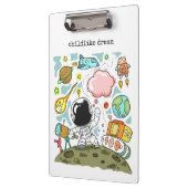 Ik word een astronaut - een kinderachtige droom klembord (Links)