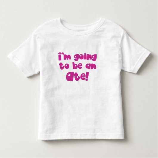Ik word een Ate! (Grote Zus) Kinder Shirts (Voorkant)