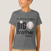 Ik word een Big Brother Neef Baseball T-shirt (Voorkant)