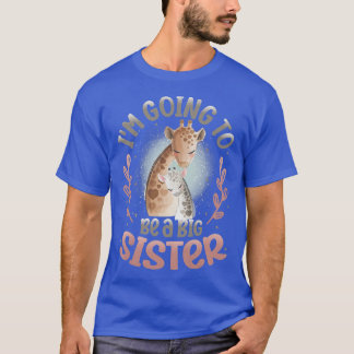 Ik word een Big Sister 2023 Giraffe Announce T-shirt