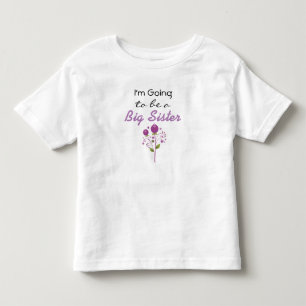 Ik word een Big Sister Announcement Dress Kinder Shirts