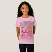 Ik word een Big Sister, April Girls T-shirt (Voorkant volledig)