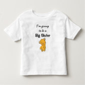 Ik word een Big Sister Kinder Shirts (Voorkant)