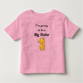 Ik word een Big Sister Kinder Shirts