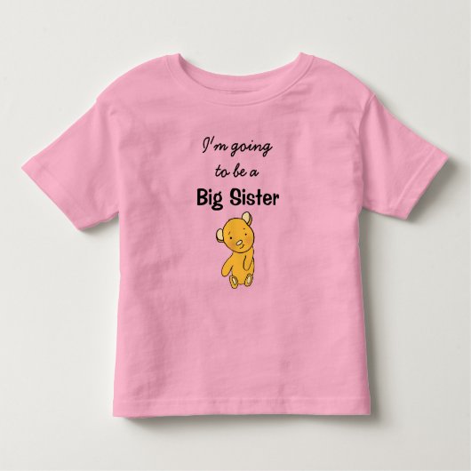 Ik word een Big Sister Kinder Shirts (Voorkant)