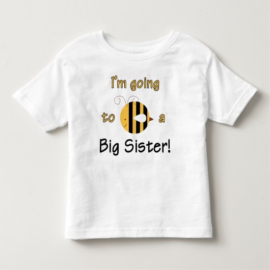 Ik word een Big Sister - Schattige Bee Design Kinder Shirts (Voorkant)