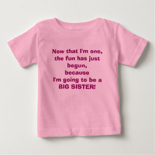 Ik word een Big Sister T-shirt