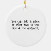 Ik word een blauwe mama keramisch ornament (Achterkant)