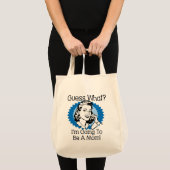 Ik word een blauwe mama tote bag (Voorkant (product))